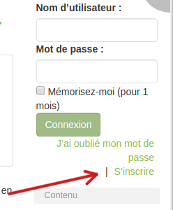 s'inscrire sur le wiki